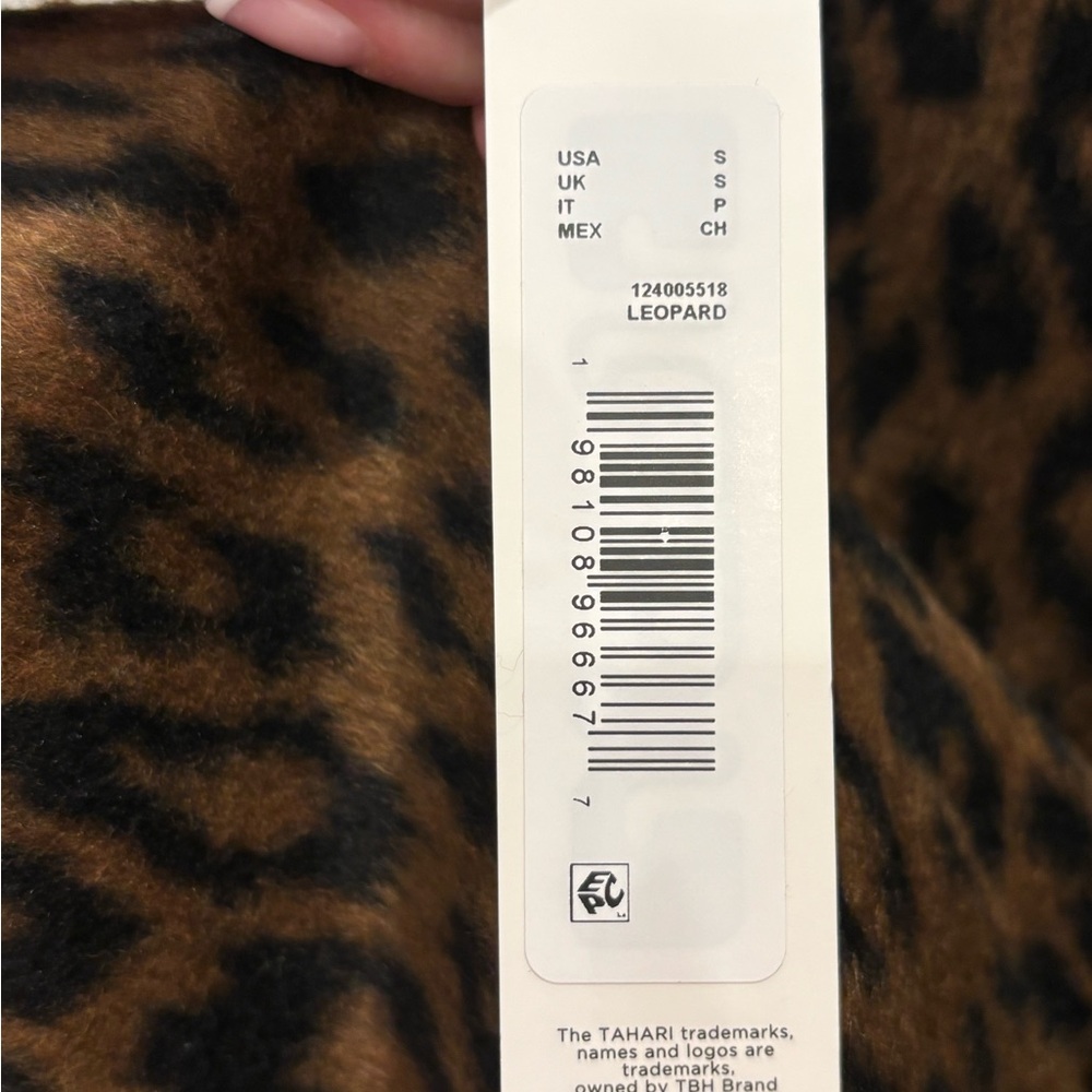 Tahari Leopard Print Trench Coat - Picture 4 of 7
